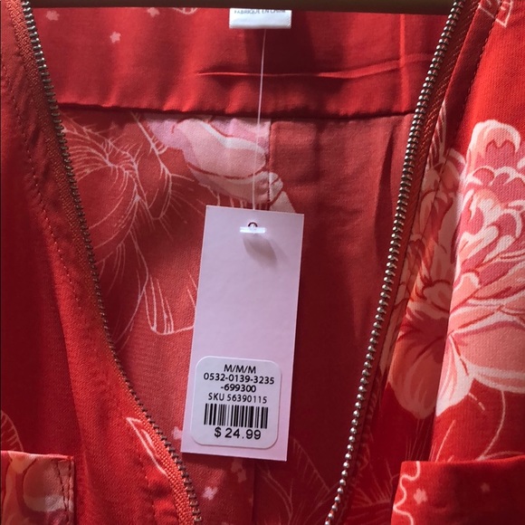 red floral pattern maxi dress - Picture 8 of 8